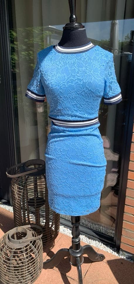 Jurk  Maat EU 34, Blauw, Ophalen of Verzenden, Maat 34 (XS) of kleiner, Gedragen