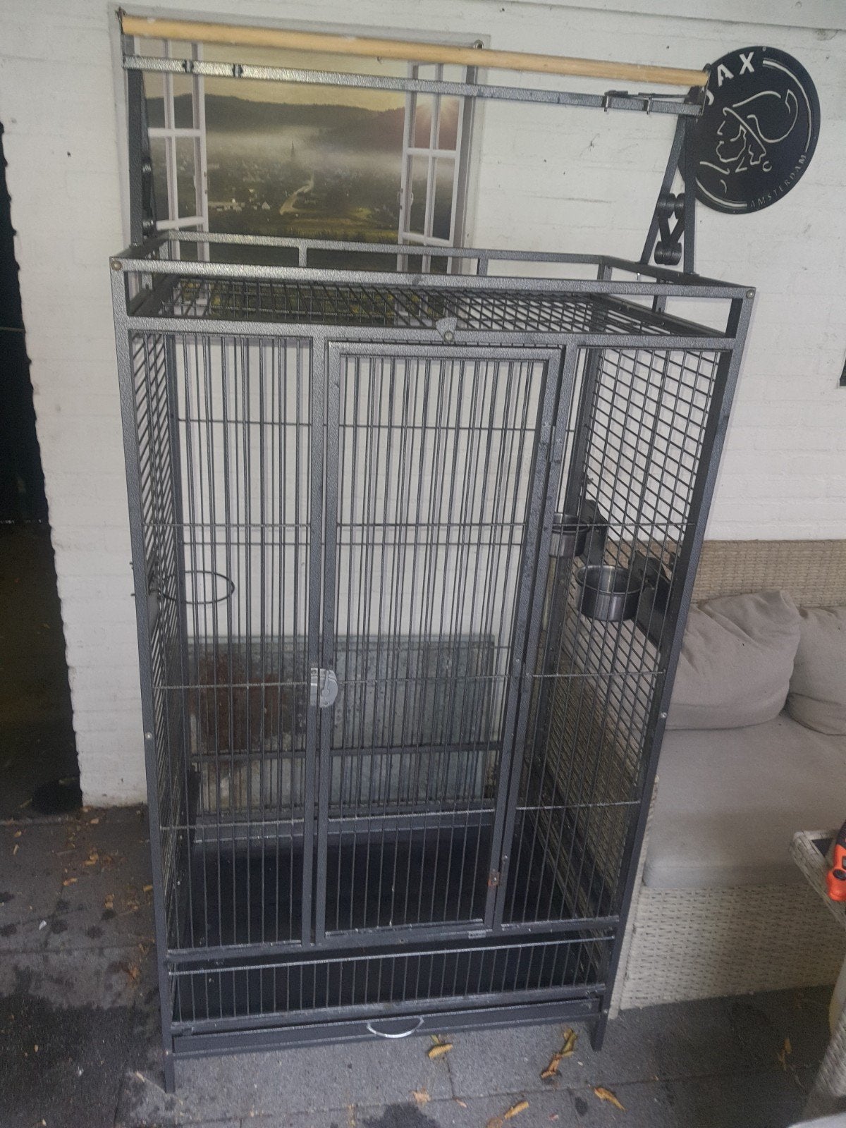 vogel kooi, Ophalen, Gebruikt, Metaal, Vogelkooi