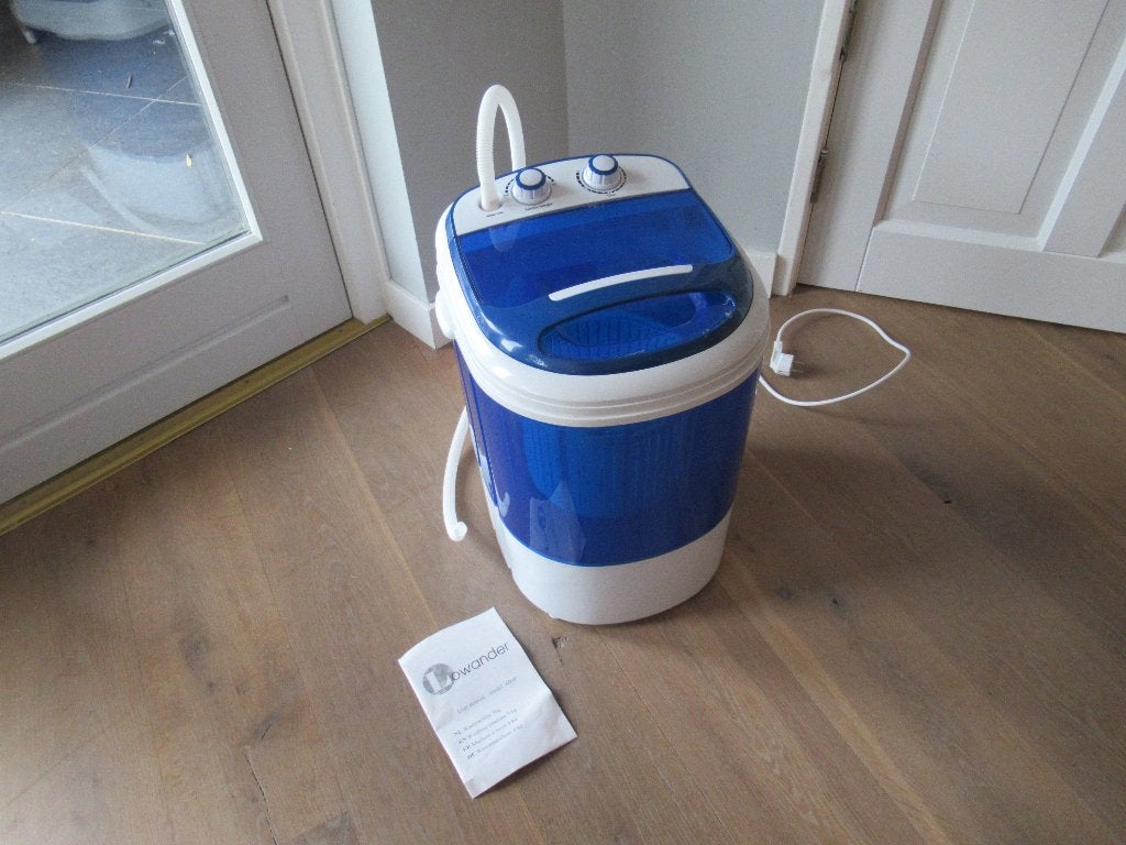 NIEUW Lowander Camping mini wasmachine centrifuge 3 kg, Ophalen, Minder dan 1200 toeren, Minder dan 85 cm, Minder dan 4 kg