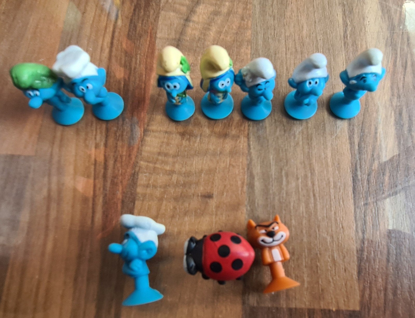 Smurfen en vrienden figuren - Set van 10 Stikeez, Ophalen of Verzenden, Gebruikt, Verschillende Smurfen, Poppetje, Figuurtje of Knuffel