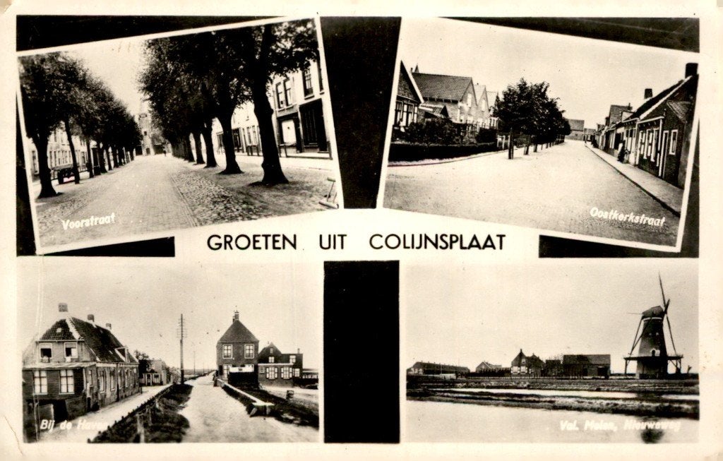 Colijnsplaat Groeten uit # 40, Verzenden, 1940 tot 1960, Gelopen, Zeeland