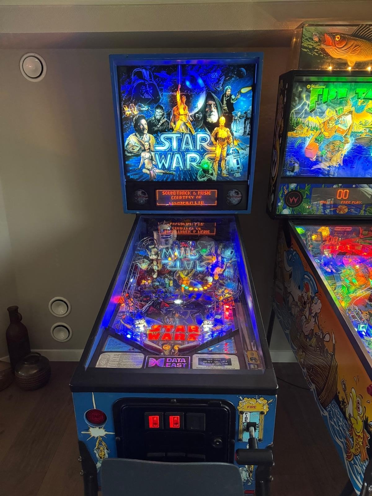 Data East Star Wars Flipperkast, Ophalen, Gebruikt, Elektronisch, Data East