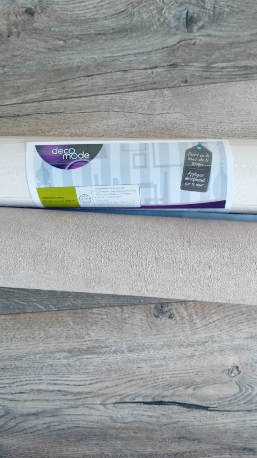 deco mode vliesbehang, Ophalen of Verzenden, Beige
