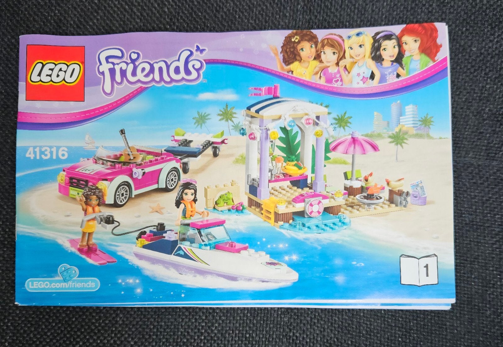 Lego Friends Andrea's speedboottransport , 41316, Lego, Friends, Ophalen of Verzenden, Zo goed als nieuw