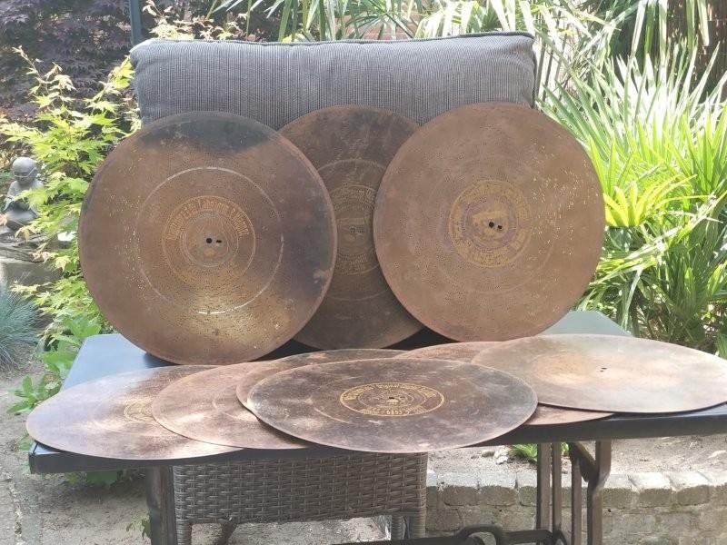 9 Symphonion speeldoos muziekdoos platen (34,5 cm), Antiek en Kunst, Antiek | Overige Antiek, Ophalen of Verzenden