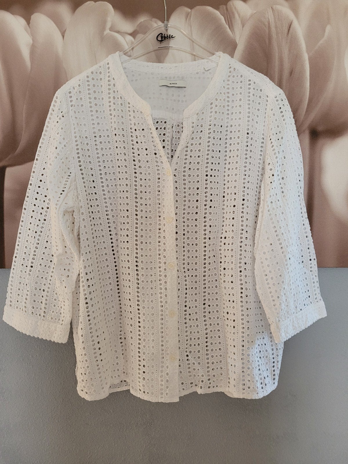 vest / blouse wit XXL 44 Bonita, Verzenden, Zo goed als nieuw, Maat 46/48 (XL) of groter, Wit