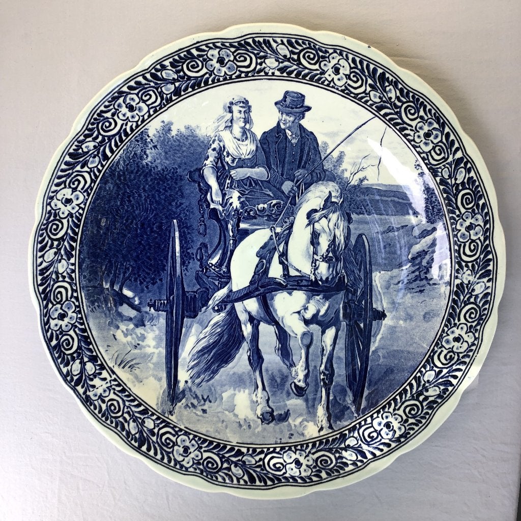 Delfts blauw bord (Royal Sphinx Maastricht), Ophalen of Verzenden