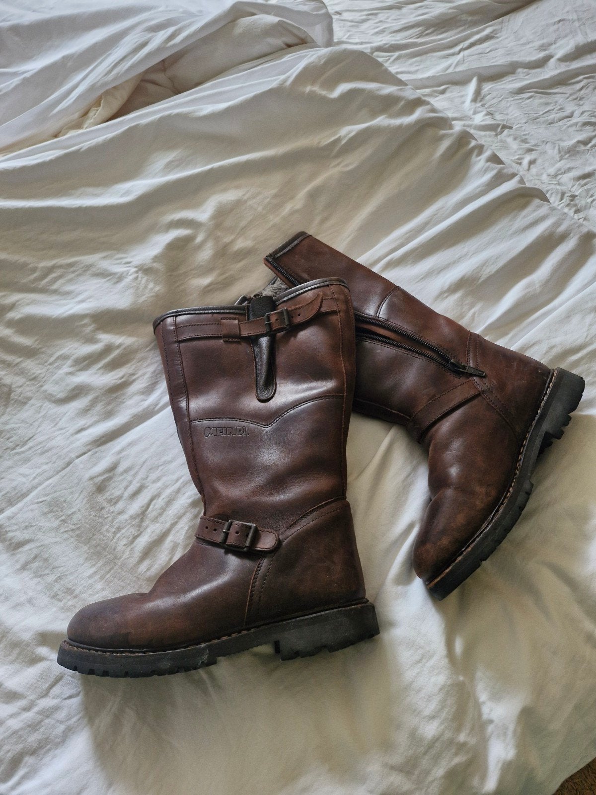 Meidl gevoerde winterlaarzen, Bruin, Ophalen of Verzenden, Zo goed als nieuw, Wandelschoenen of Bergschoenen
