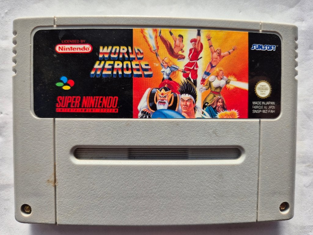 WORLD HEROES, Gebruikt, 1 speler, Racen en Vliegen, Ophalen of Verzenden