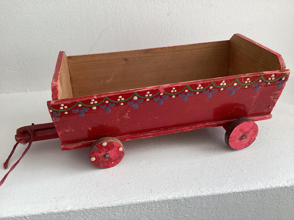 Kleine houten kar., Ophalen of Verzenden