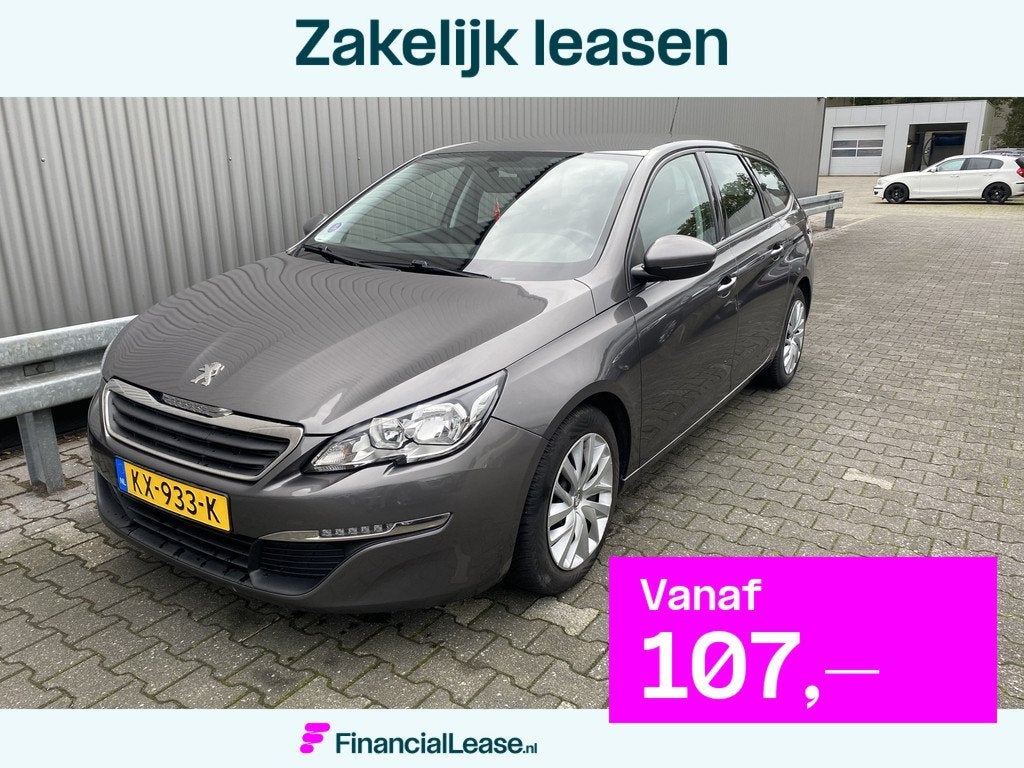 Peugeot 308 SW 1.2 PureTech Blue Lease Clima, Navi, CC, Blue, Voorwielaandrijving, Stof, Gebruikt, Euro 6