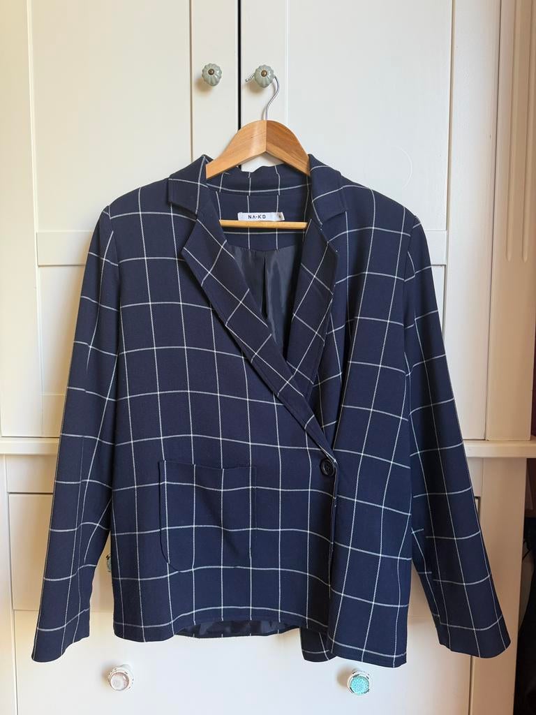 NA-KD blazer, Blauw, Ophalen of Verzenden, Jasje, Maat 36 (S)