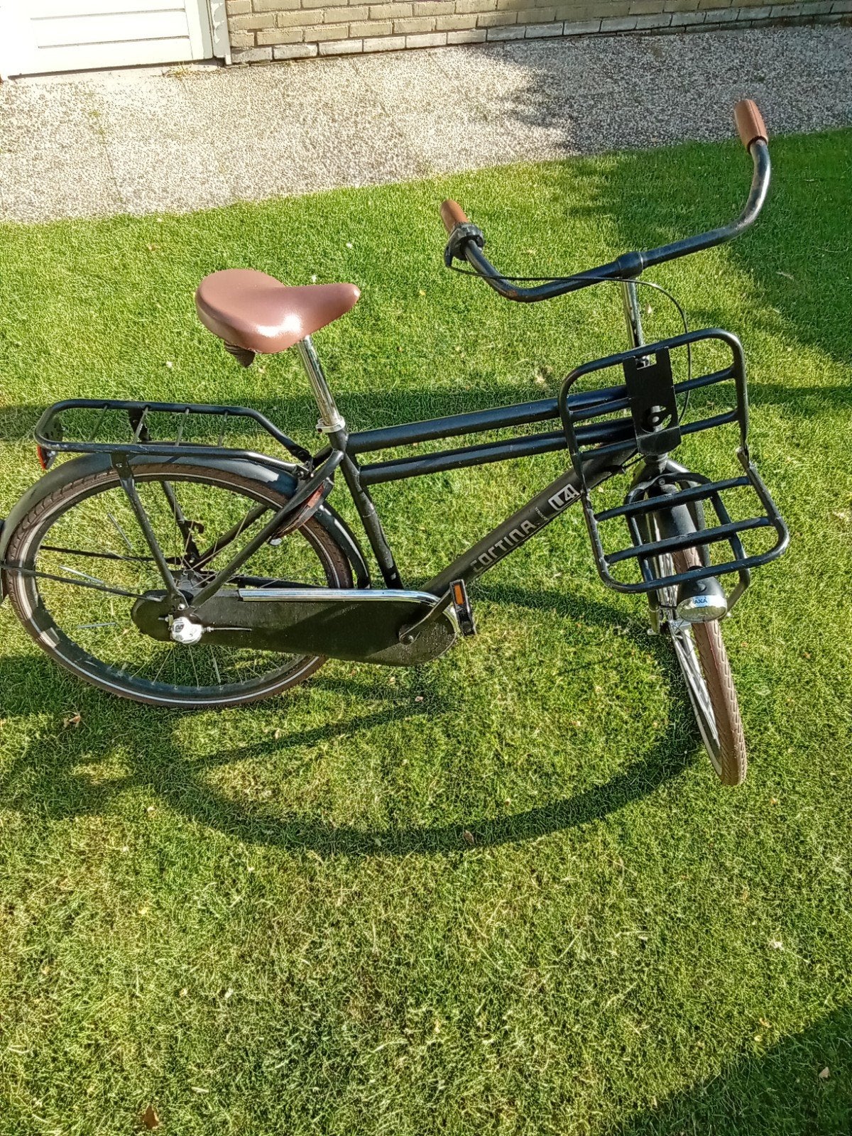Zwarte Cortina u4 transport 26 inch fiets, Fietsen en Brommers, Fietsen | Heren | Herenfietsen, Terugtraprem, Gebruikt, Versnellingen