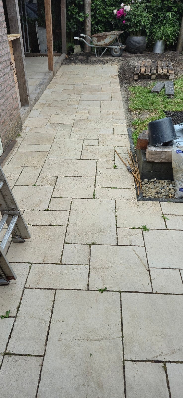 Keramieken terrastegels 22m², Ophalen, Keramiek, Nieuw, 10 m² of meer