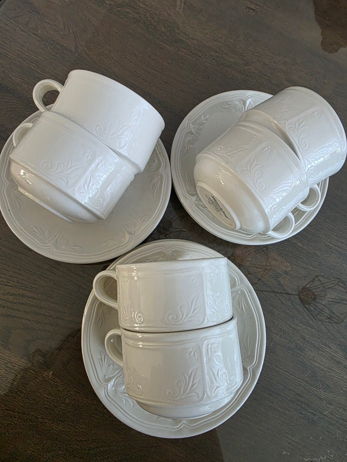 villeroy en boch cortina koffie kopjes en schotels 6x, Ophalen of Verzenden