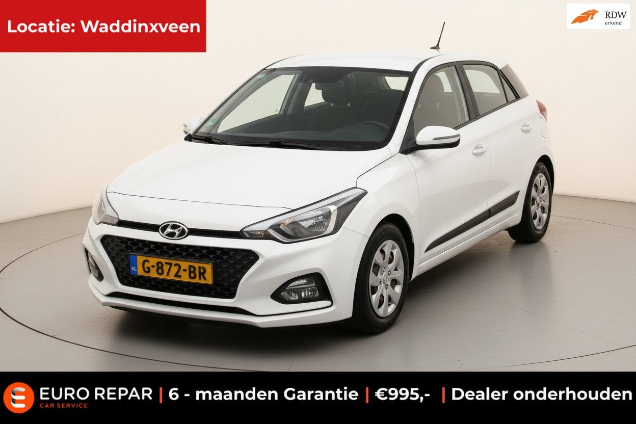 Hyundai I20 1.0 T-GDI Comfort DEALER ONDH NL-AUTO NAP, Voorwielaandrijving, Euro 6, 100 pk, Wit