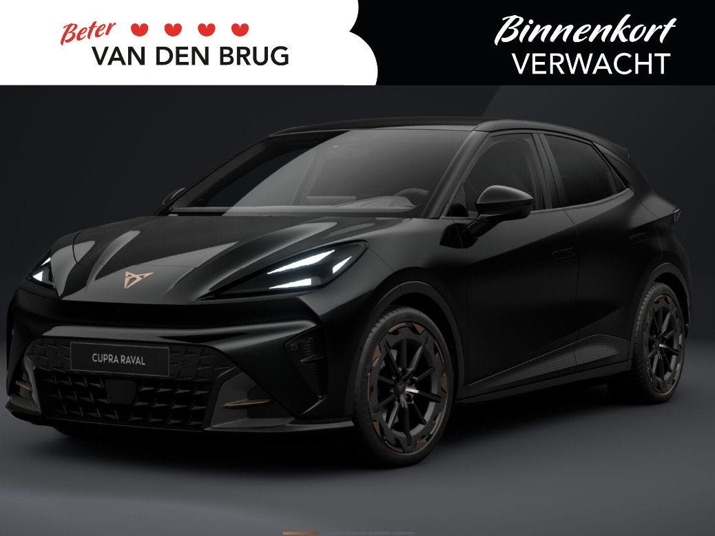 CUPRA Raval VZ 56kWh 226 PK | Trekhaak | Panoramadak | SennH, Auto's, Zwart, Zwart, 56 kWh, Nieuw