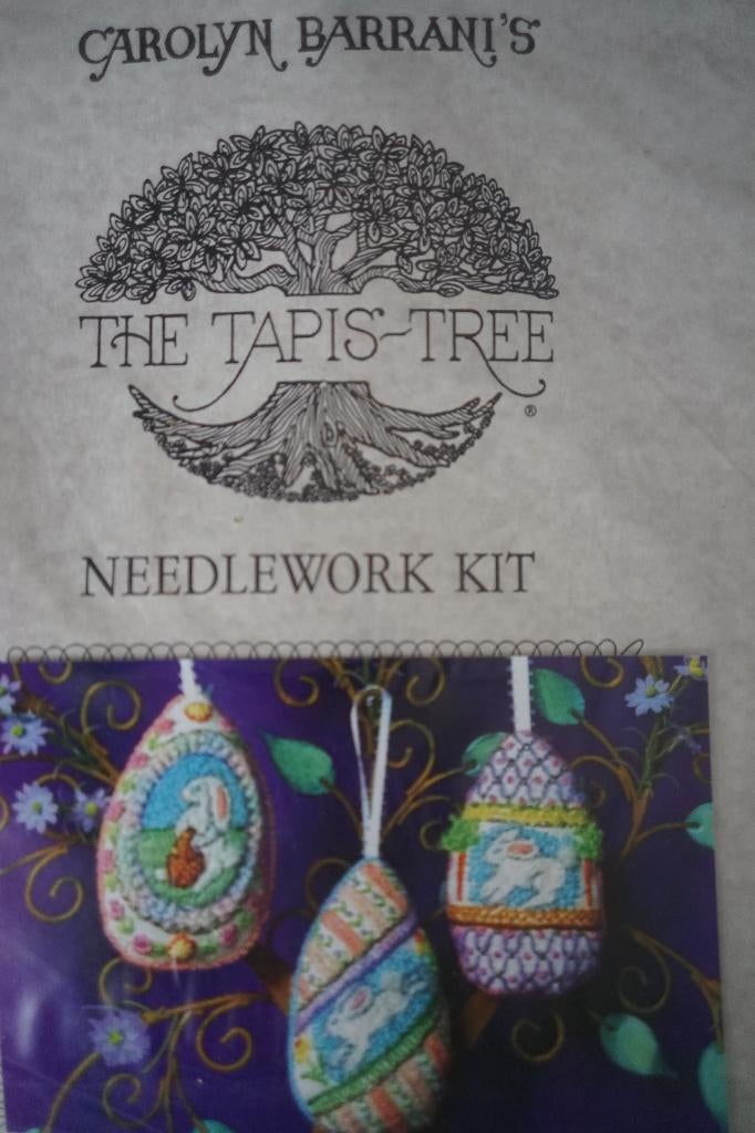 wol pakket Barrani 3x paasei Tapis Tree crewel borduur pasen, Ophalen of Verzenden, Zo goed als nieuw, Handborduren, Borduurpakket
