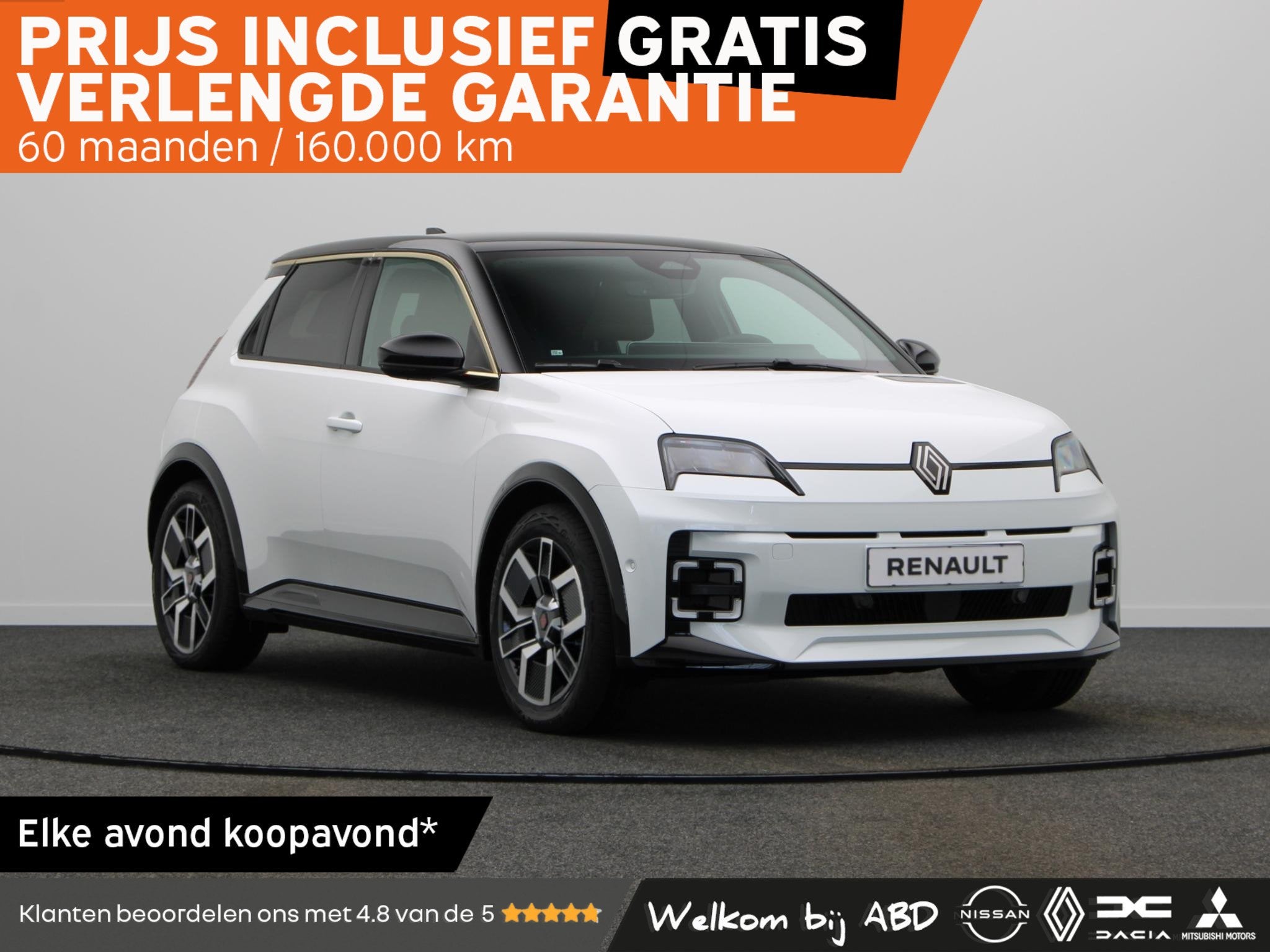 Renault 5 comfort range techno 52 kWh | Vijf jaar garantie |, Auto's, Dealer onderhouden, Stof, Origineel Nederlands, Nieuw
