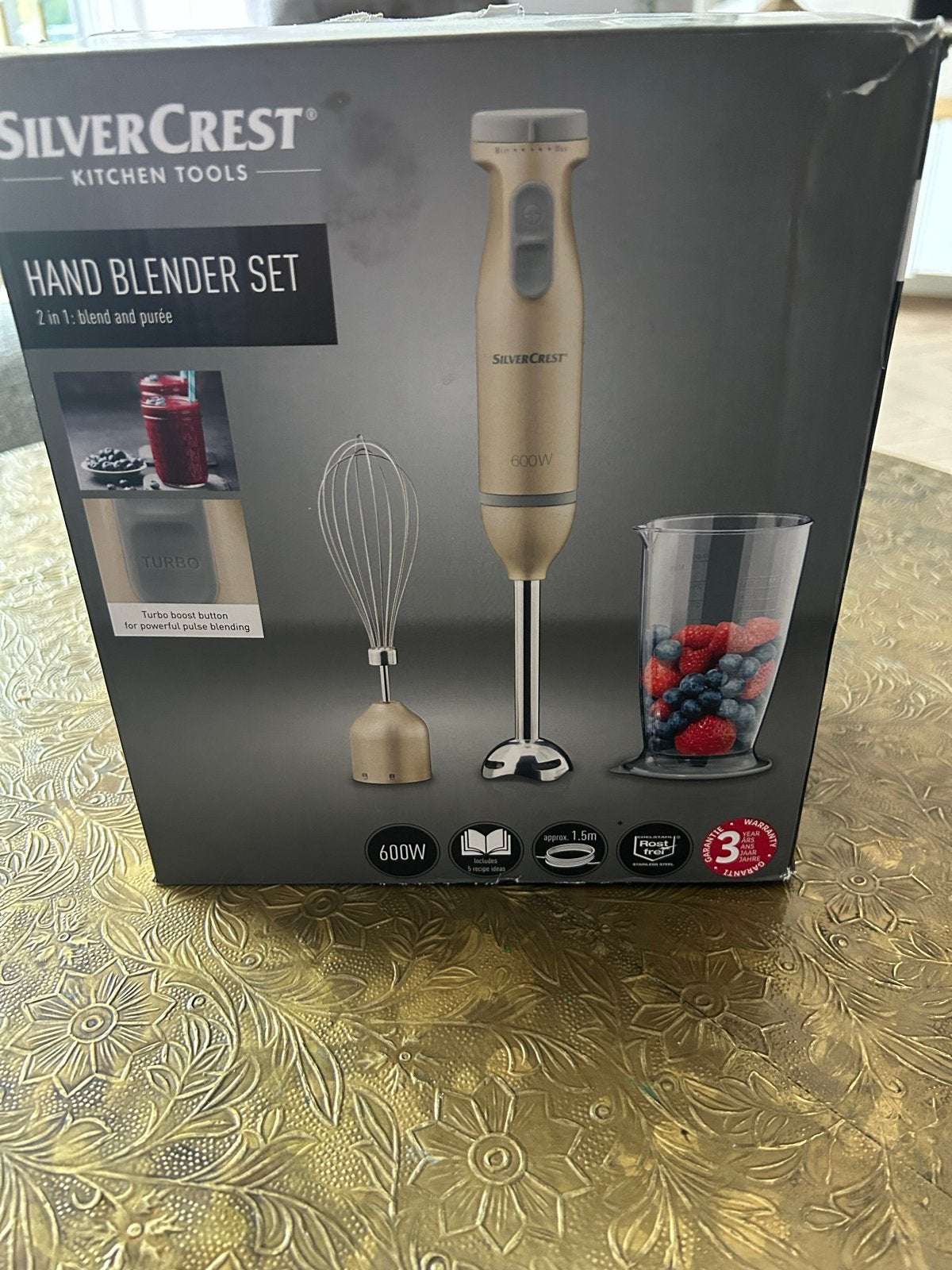 SilverCrest Handblender Set 600W (zonder beker), Witgoed en Apparatuur, Blenders, Nieuw, Blender, Ophalen