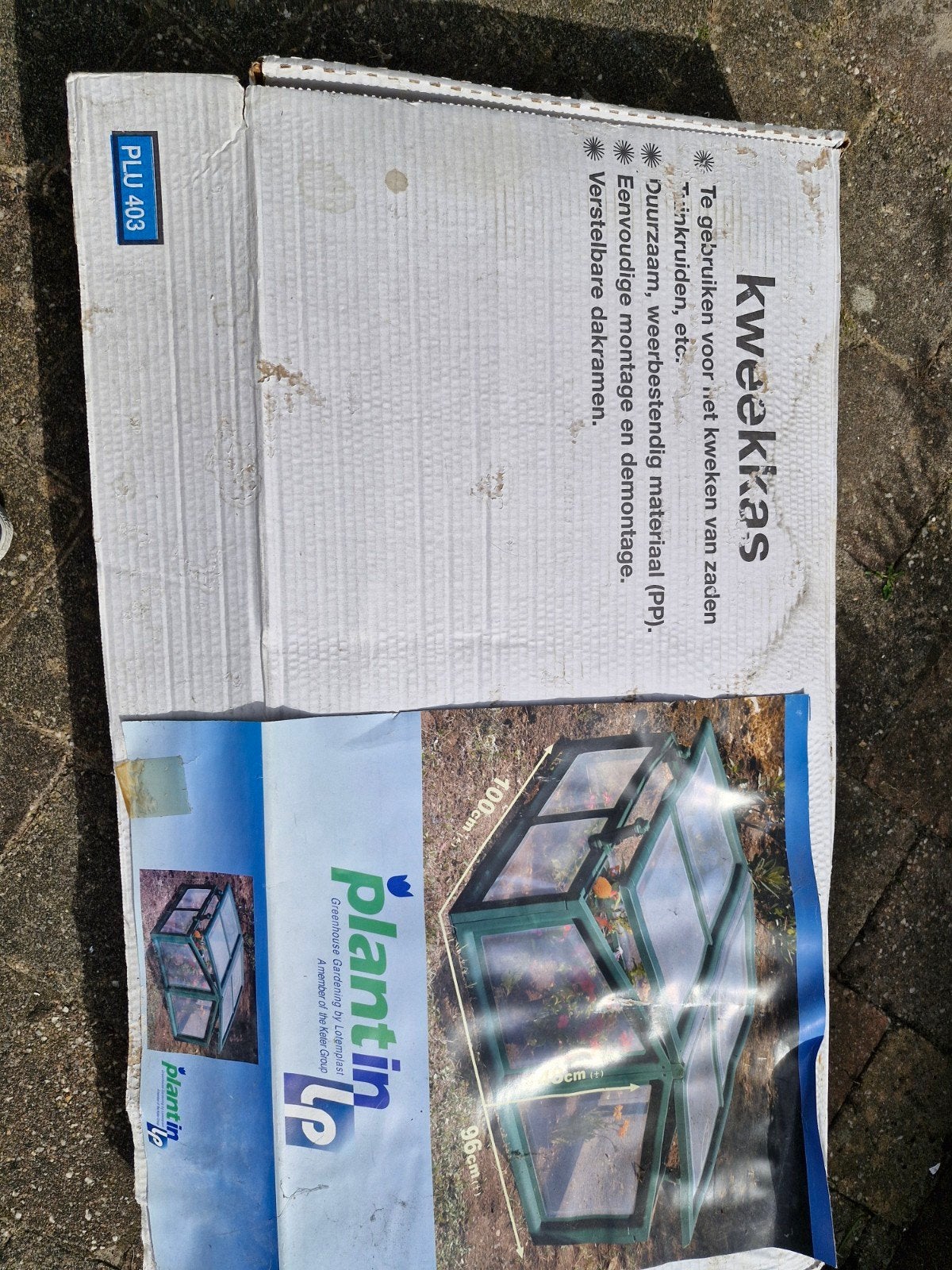 kweekkast, Ophalen, Minder dan 80 cm