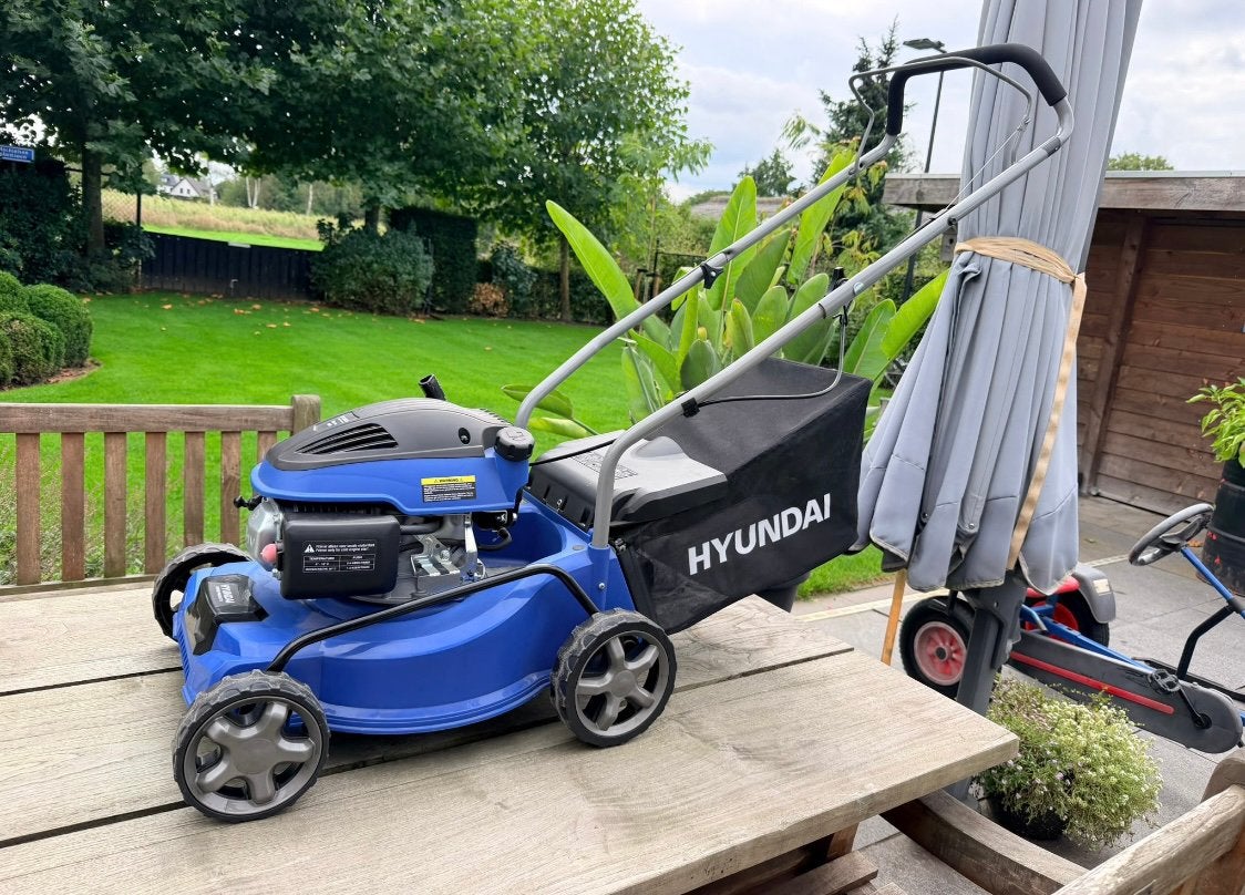 Nieuw! Hyundai benzine grasmaaier 40cm 79,8cc, Ophalen of Verzenden, Nieuw, 40 t/m 49 cm, Benzine-grasmaaier