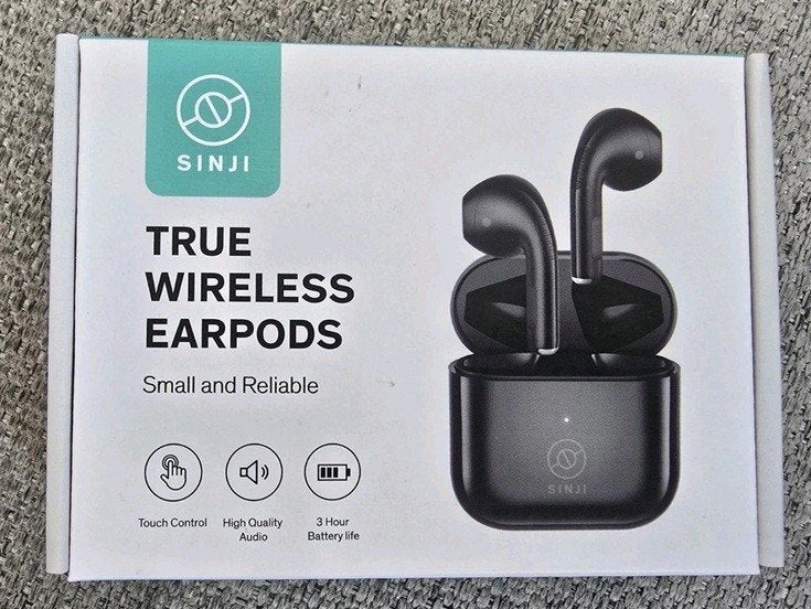 Nieuw in de verpakking: draadloze oordopjes, Zwart, In gehoorgang (in-ear), Bluetooth, Nieuw