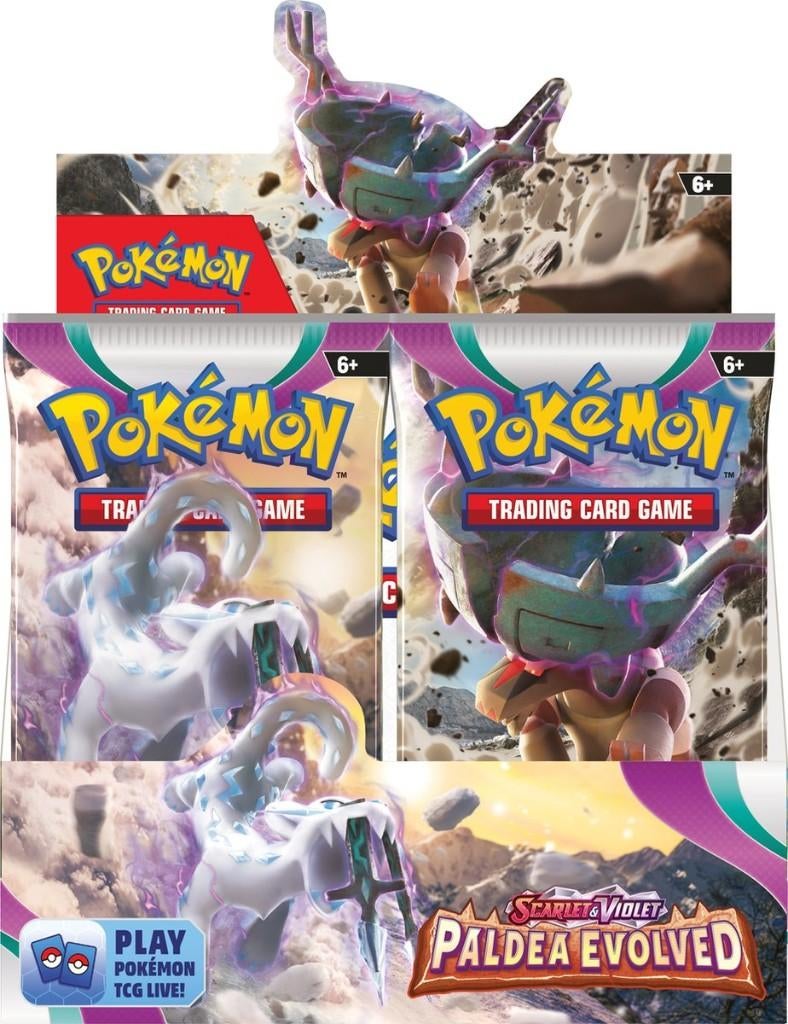 Pokémon Paldea Evolved Booster Box 36 Packs, Ophalen of Verzenden, Nieuw, Boosterbox, Foil