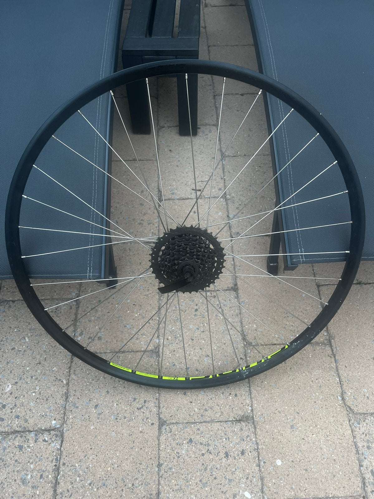 29 inch achterwiel met cassette, Fietsen en Brommers, Fietsonderdelen, Gebruikt, Wiel, Aluminium, Mountainbike, Ophalen of Verzenden