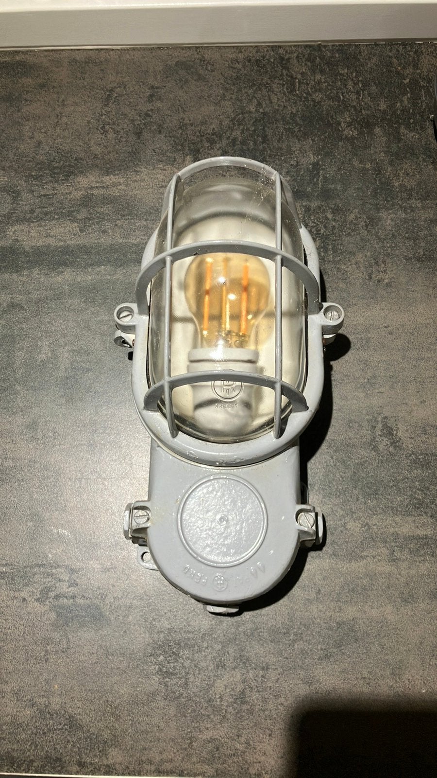 Vintage lamp, Dimbaar, Gebruikt, Grijs, Overige merken