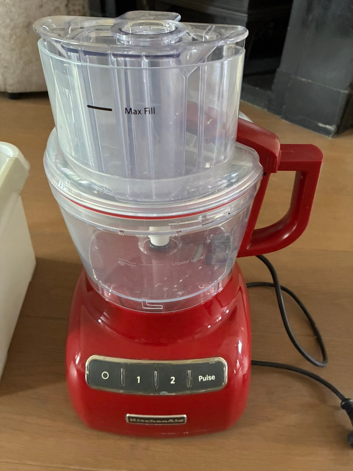 Kitchenaid foodprocessor keukenmachine, Ophalen of Verzenden, Zo goed als nieuw, 3 snelheden of meer