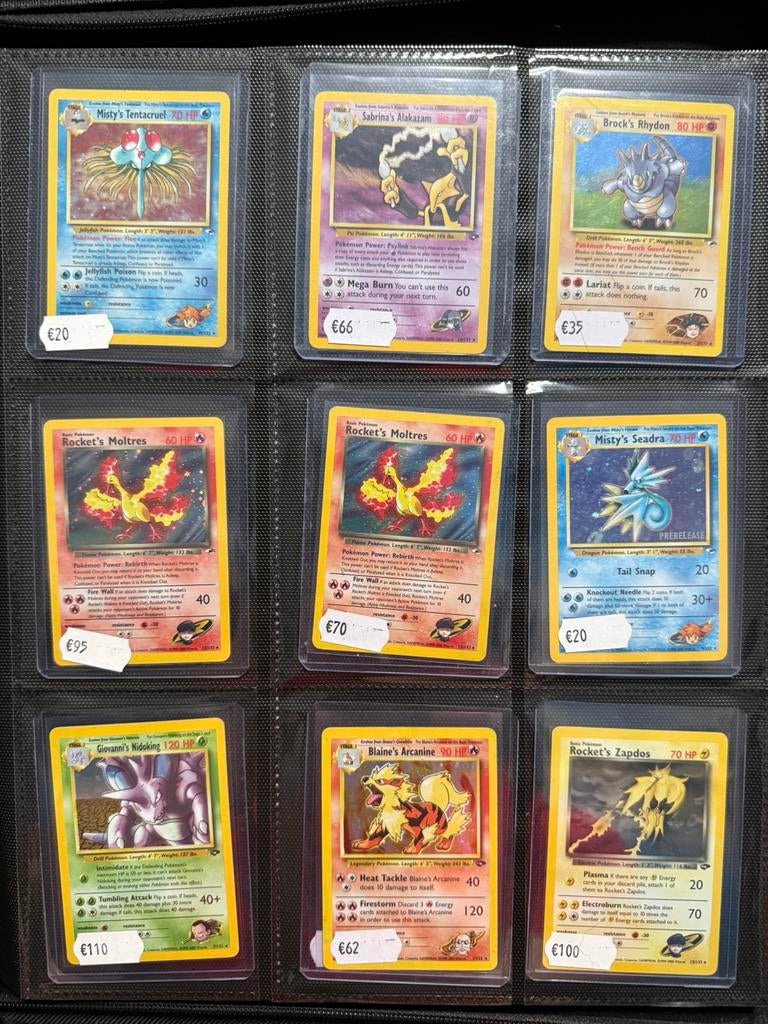 WotC vintage Gym Heroes & Gym Challenge holo’s, Ophalen of Verzenden, Zo goed als nieuw