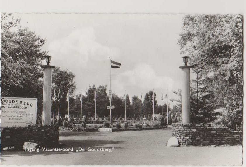 Lunteren Ingang vac. oord De goudsberg 1961., Ophalen, 1940 tot 1960, Gelopen, Gelderland