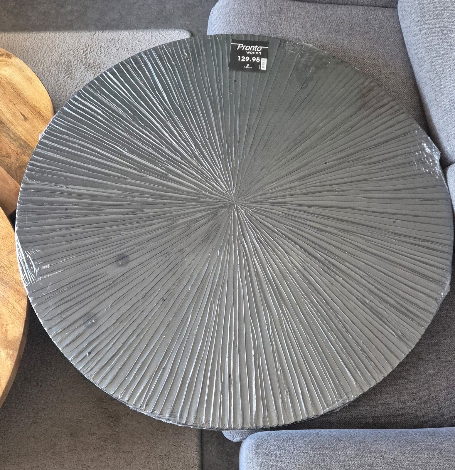 nieuw groot schilderij van pronto wonen 1m rond, Huis en Inrichting, Woonaccessoires | Schilderijen, Tekeningen en Foto's, Ophalen