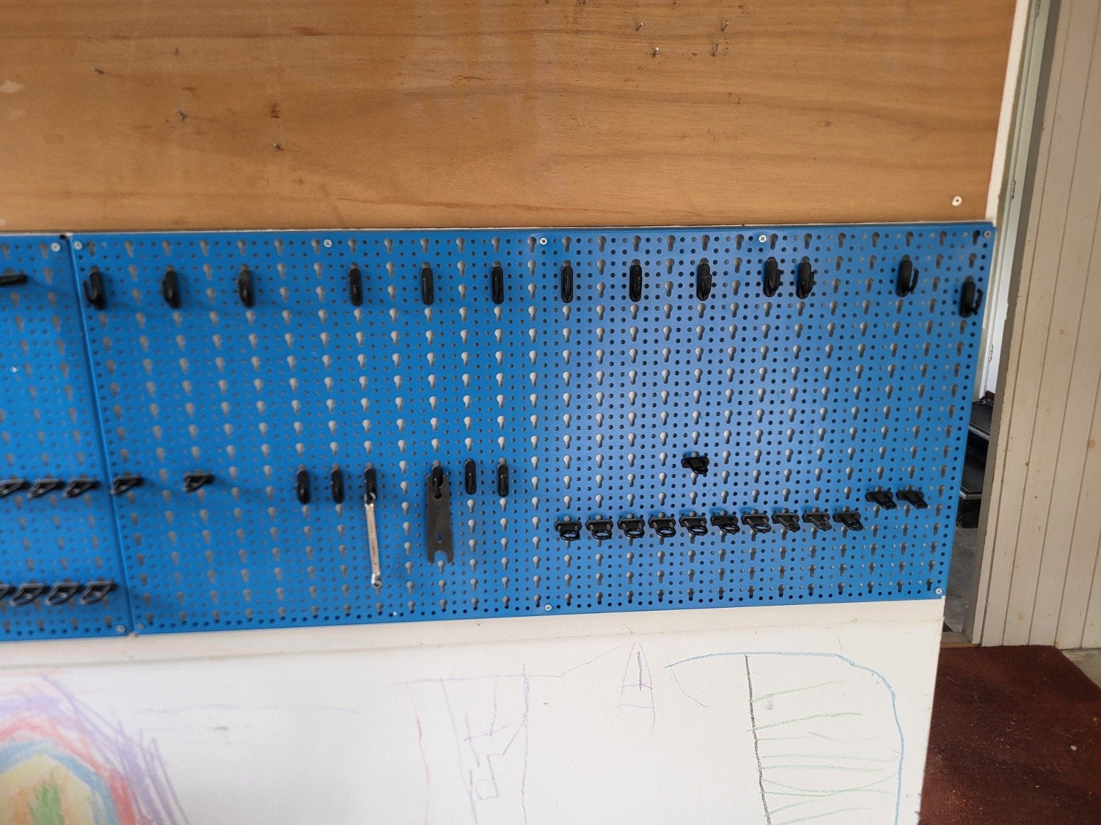 Gereedschap organisatierek - Blauw geperforeerd bord, Ophalen, Gebruikt, Gereedschapsopslag