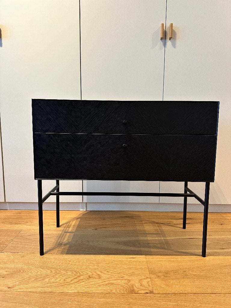 Bolia Luxe – 2 lades - kastje  zwart gepigmenteerd eiken, Ophalen, Gebruikt, 1 of 2 laden, Design