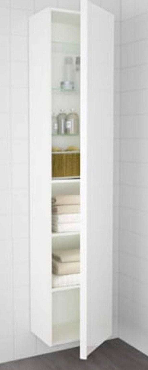 GEZOCHT! Ikea godmorgon badkamer kast hoogglans wit, (Half)hoge kast, Minder dan 50 cm, Ophalen of Verzenden, Zo goed als nieuw