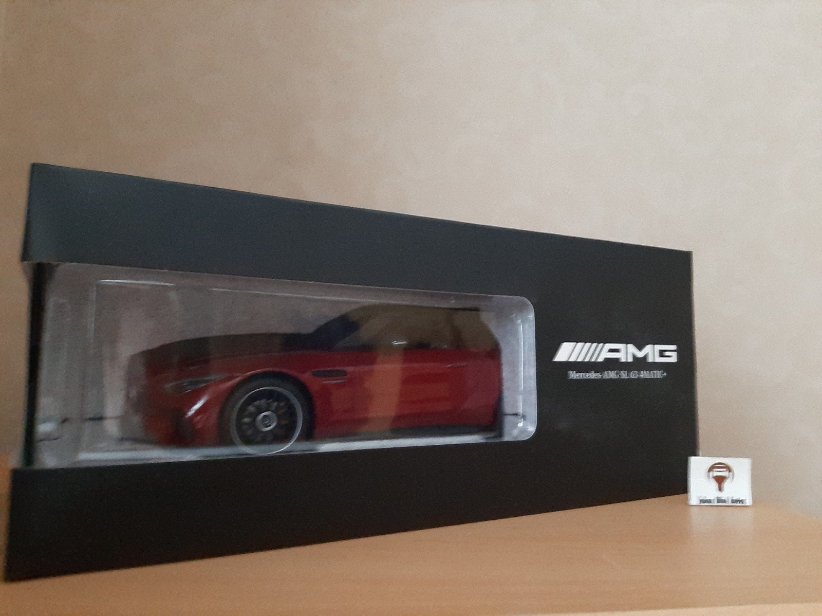 Mercedes AMG SL63 4Matic + Patagonia Red Metall ISCALE 1:18, Overige merken, Auto, ISCALE MODELCARS, Nieuw