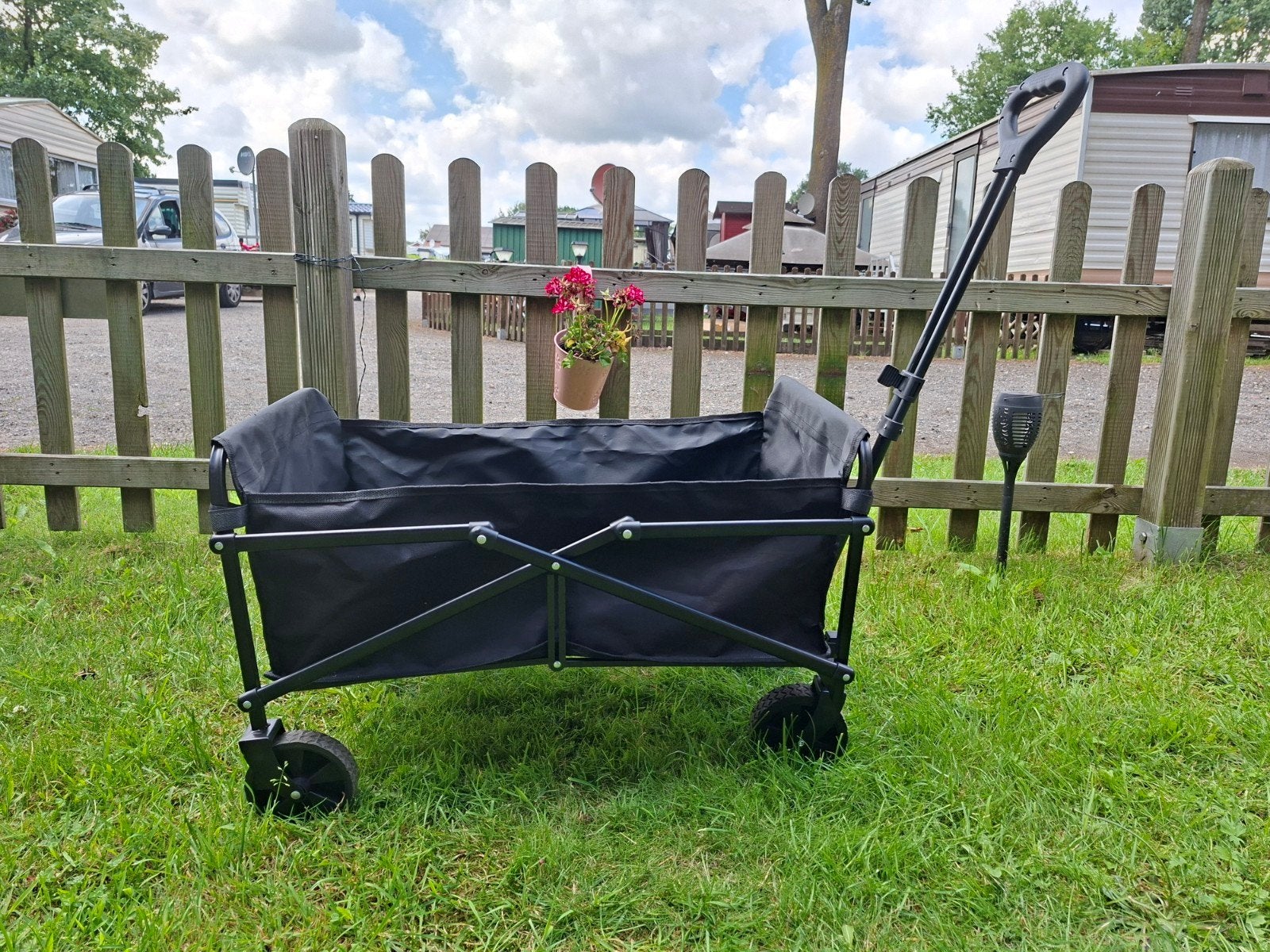 Nieuwe opvouwbare bolderkar met zwenkwielen, Caravans en Kamperen, Bolderkarren, Ophalen of Verzenden, Opvouwbaar, Nieuw