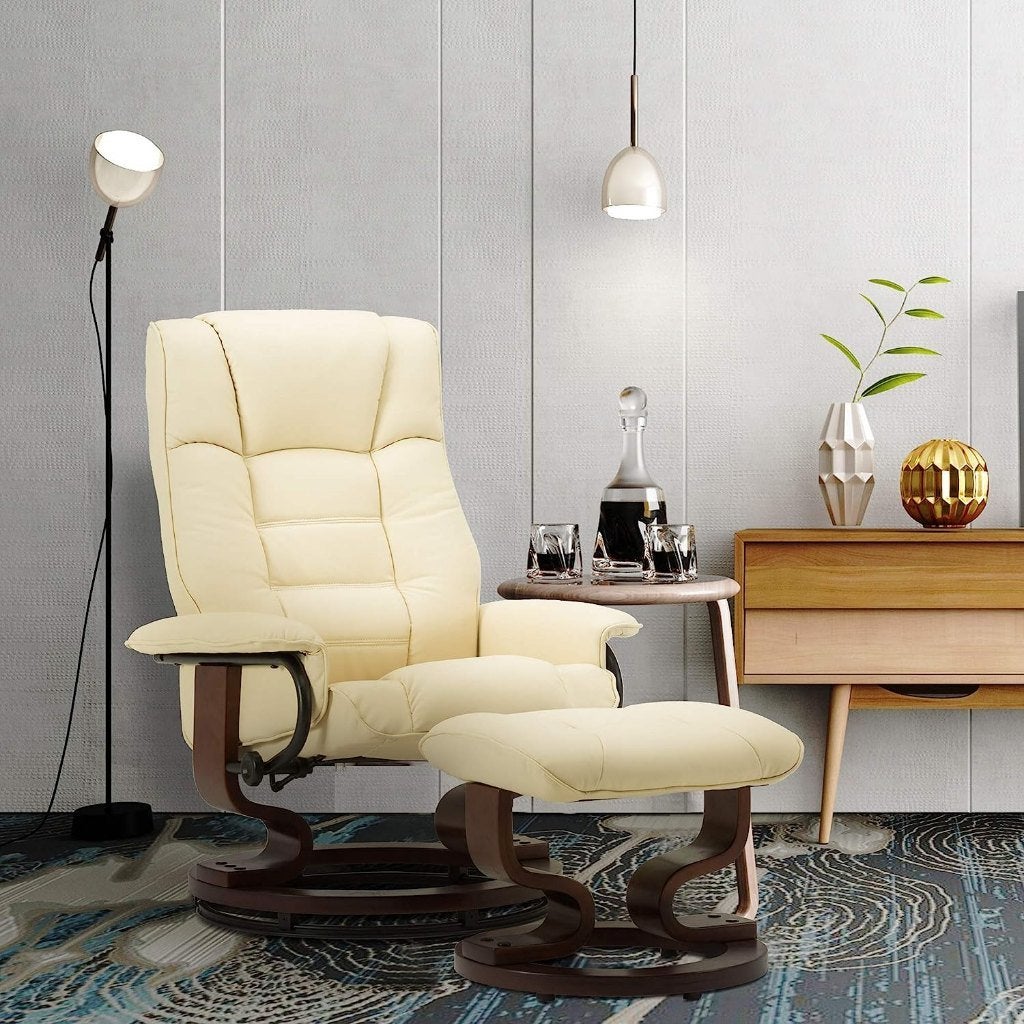 Comfortabele Relaxzetel. Relax Fauteuil TV Fauteuil. Creme, Nieuw, 75 tot 100 cm, Ophalen of Verzenden, Overige materialen