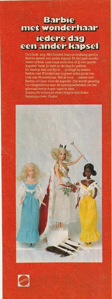 Retro reclame 1977 Mattel Barbie pop Miss America, Verzamelen, Verzenden, Overige typen