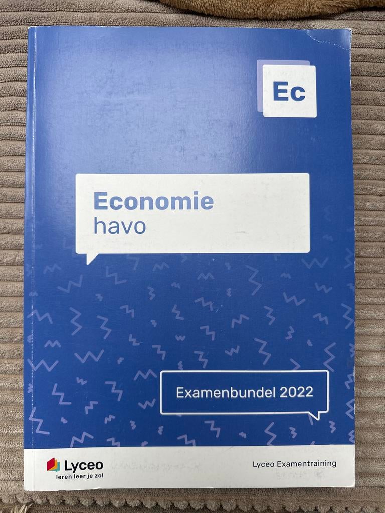 Examenbundel Economie havo 2022 Lyceo, Boeken, Schoolboeken, Ophalen of Verzenden, Gelezen, HAVO, Economie