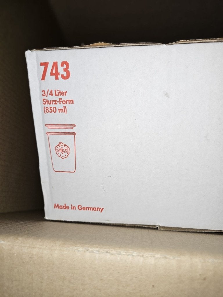 Weck Sturz-Form Weckpot 850 ml -  6 stuks nieuw, Huis en Inrichting, Glas, Nieuw, Voorraadpot, Overige merken