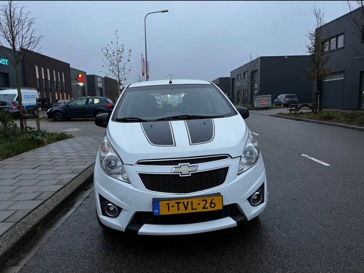 Chevrolet Spark 1.0 Bifuel 2013 Wit, Auto's, Voorwielaandrijving, 839 kg, 4 cilinders, Bedrijf
