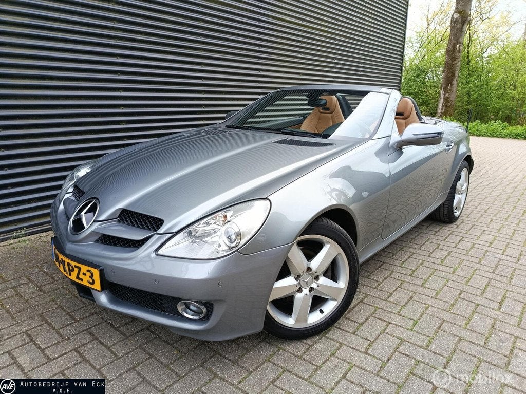 Mercedes SLK-klasse 200 K. Prestige Plus cabrio, Leer, Cruis, Auto's, Mercedes-Benz, Te koop, SLK, ABS, Airbags, Airconditioning