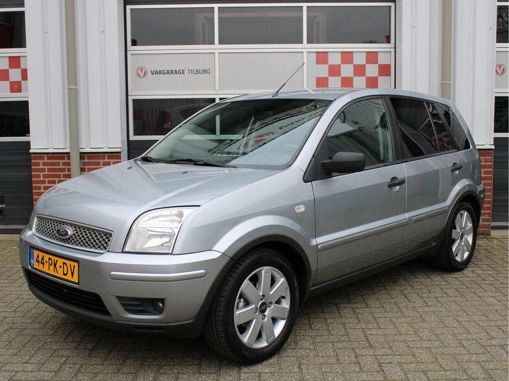 Ford Fusion 1.4-16V Futura AIRCO/Trekhaak/16'LM/Donker glas/, Auto's, Ford, Voorwielaandrijving, Zwart, 82 pk, Origineel Nederlands