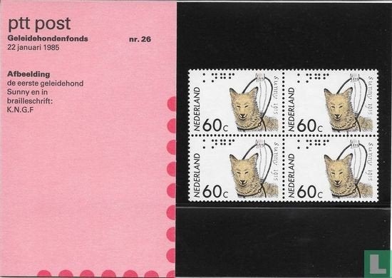 Postzegelmapje M26 Geleidehondenfonds 1985 NL, Postzegels en Munten, Ophalen of Verzenden