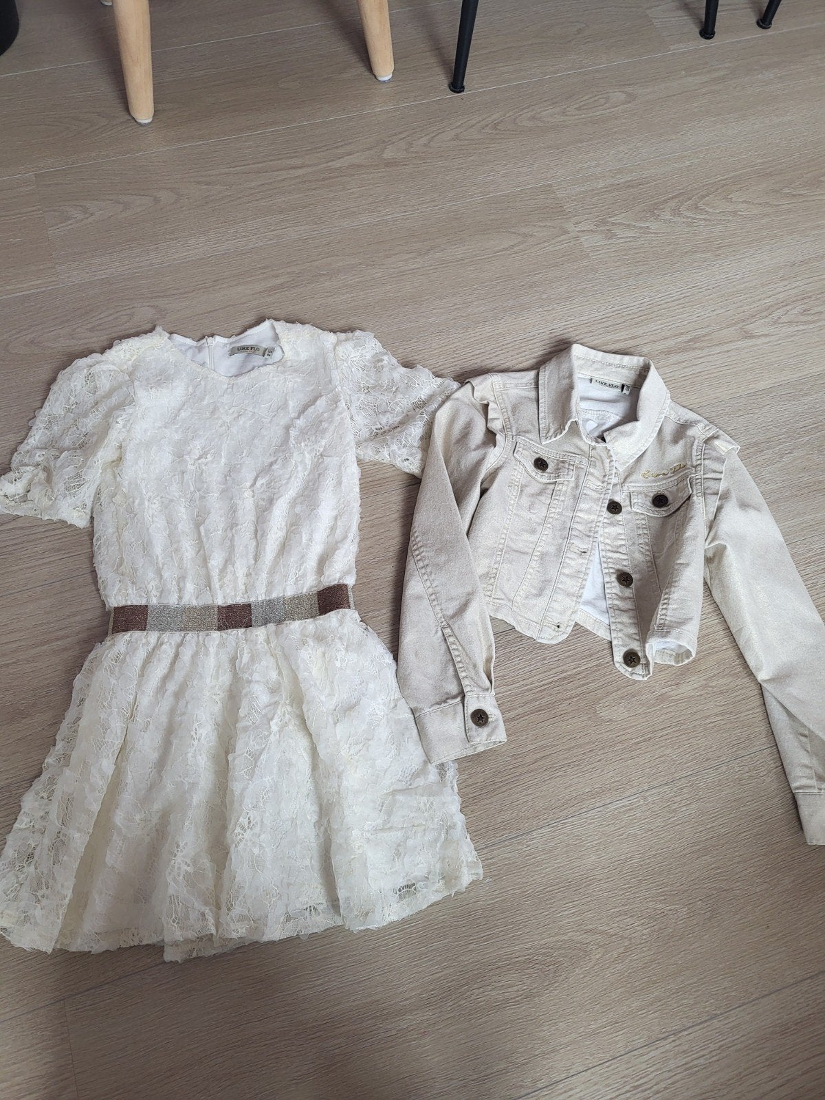 jurk bruiloft maat 128, Ophalen, Zo goed als nieuw, Meisje, Jurk of Rok