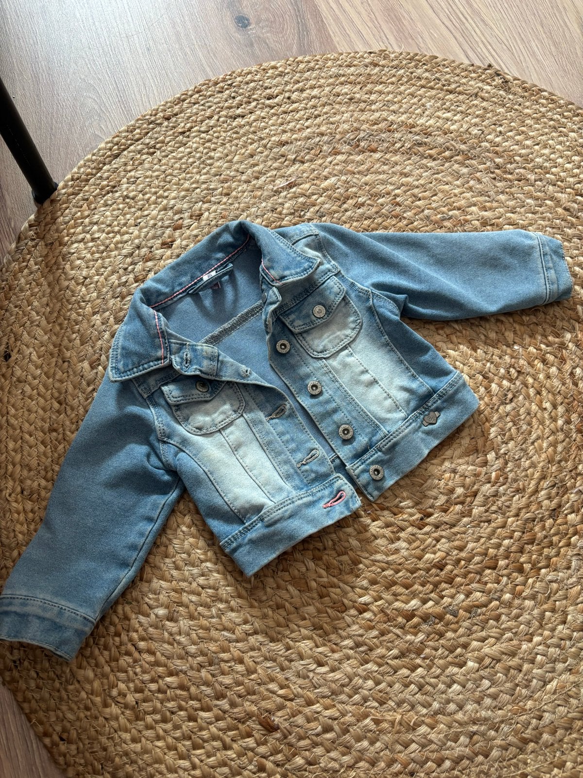 Babyface spijkerjasje - maat 80, Kinderen en Baby's, Babykleding | Maat 80, Ophalen of Verzenden, Zo goed als nieuw, Meisje, Jasje