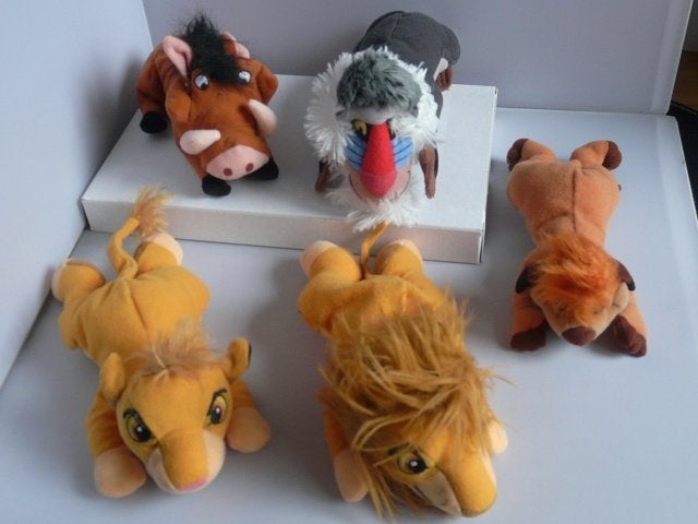 Lion King # serie van 5 poppen, Ophalen of Verzenden, Leeuwenkoning of Jungle Boek, Zo goed als nieuw, Knuffel